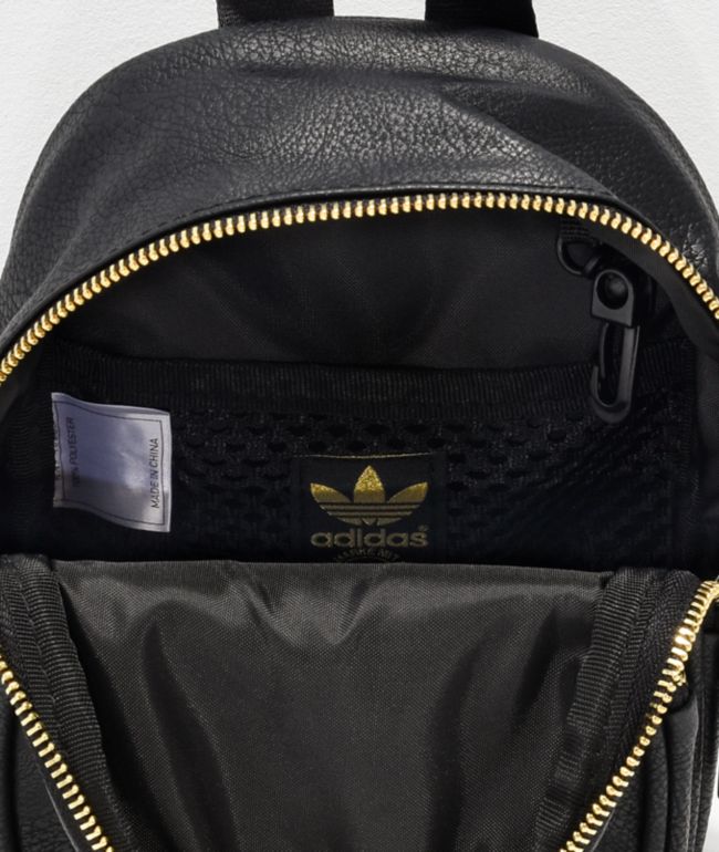 adidas backpack black and gold